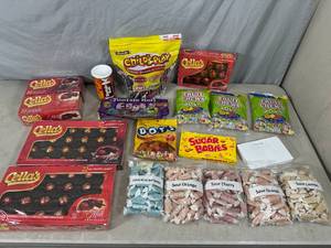 lot 92 image: New Candy, Fruit Chews, Cellas Cherries, Tootsie Rolls, and More