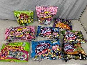 lot 100 image: New Candy, Dubble Bubble, Cry Baby Sour Bubblegum and More.