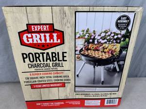 lot 145 image: Brand New Portable Charcoal Grill