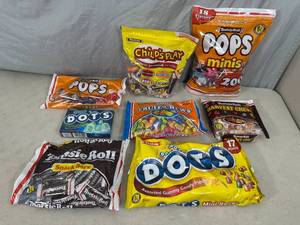 lot 180 image: Assorted Candy, Tootsie Pops, Dots, Fruit Chews, and More