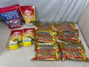 lot 231 image: Assorted Candy, Taffy, Haribo Gummy Bears