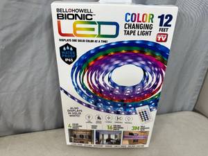 lot 233 image: New Bionic 12 ft LED Color Changing LED Light Tape