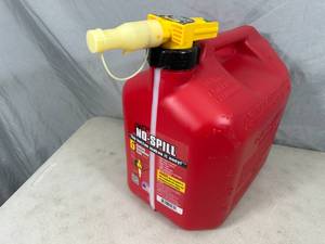lot 242 image: New 5 Gallon No-Spill Gas Can