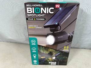 lot 249 image: New Bionic Motion Activated Solar Powered Spotlight
