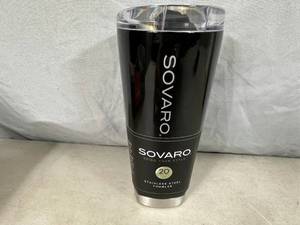 lot 329 image: New Sovaro 20 oz Stainless Steel Insulated Tumbler with Lid