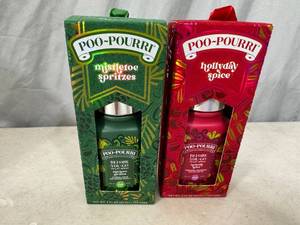 lot 343 image: 2 New Bottles of Poo-Pourri Before You Go Bathroom Spray - Limited Edition Scents