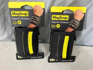 lot 345 image: 2 New Magsnap Magnetic Wristband to Hardware and Small Parts