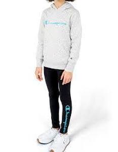 Champion Girls 2 Piece Heavyweight Pullover Hoodie & Legging Active Set Size 8-Grey