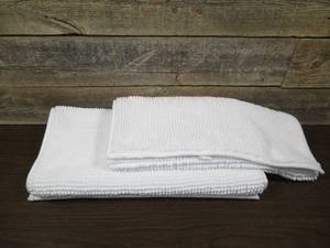 Set of 2 Room Essentials Plush Bath Mats-Runner & Area-White
