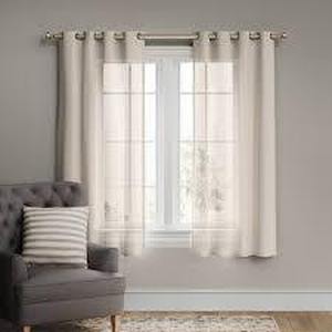 1pc Light Filtering Textured Weave Window Curtain Panel - Threshold-54W x 84L-Off White