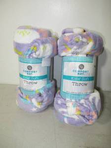 Set of 2 Comfort Bay Kids Soft Throw Blanket-40 x 50