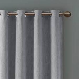 SunSmart Total Blackout Lined Panel Pair with Grommets-52x84-Silver