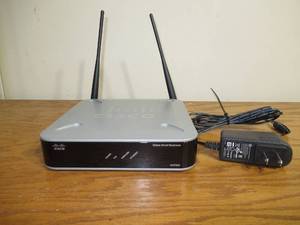 lot 100 image: Cisco - WAP200 - Wireless G Access Point wPower Over Ethernet and Range Booster