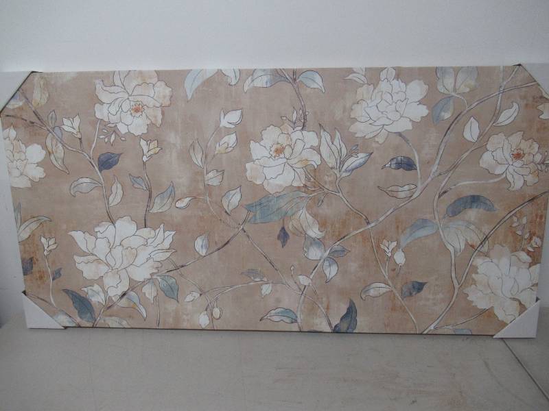 47 12 x 23 34 Floral Pattern Canvas Printed Painting