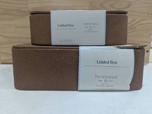 2 Studio McGee Lidded Boxes