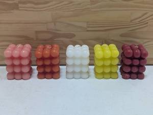 5 Multi Color Candle Set