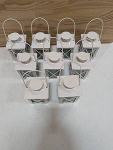 9 Metal Lanterns for Tea Candles or LEDs