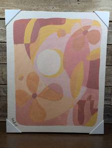 Floral Abstract Wall Canvas Pink - Opalhouse designed with Jungalow - 24x 30