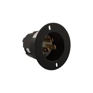 lot 35 image: Lot of 2 Flanged Inlet 15A125V2P3W Nylon Shell BW-5278C