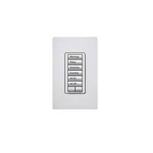 lot 41 image: Lot of 13 Lutron RKD-W6BRL-WH-E Engraved Replacement Kit for 6 Button with RaiseLower Keypad
