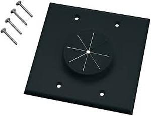 lot 42 image: Lot of 18 2Gbk-Gr2 Double Gang Wireport with Grommet (Black)