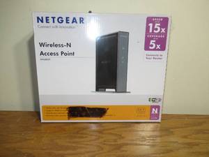 lot 8 image: Netgear WN802T Wireless-N Access Point-Factory Sealed