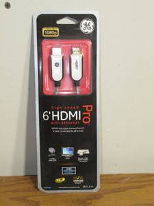 lot 9 image: GE Pro Series 34201 6 foot High-Speed HDMI Cable with Ethernet