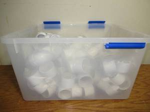 lot 46 image: Mixed Lot 2 PVC Elbows, Couplers, and Ts