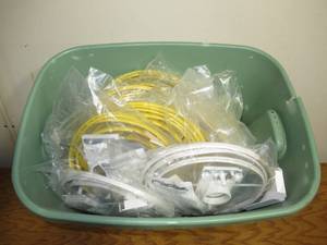lot 55 image: Mixed Bin of Vacline Vacuum Fittings and Accessories Wiring Kits