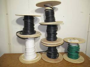 lot 65 image: Lot of 6 Mixed Partial Spools of RG59 CCTV U-S-CCA-BK-5, RG59U 182, CAT5e High Speed Network