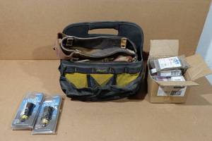 lot 352 image: AWP Tool Bag with Tool Belt and 16 Ga Nails