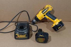 lot 357 image: DeWalt 12V 38 Cordless Drill with Charger and Batteries