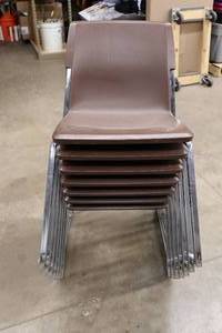 lot 380 image: Plastic School Chairs
