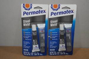 lot 10 image: 2 Permatex Steel Weld