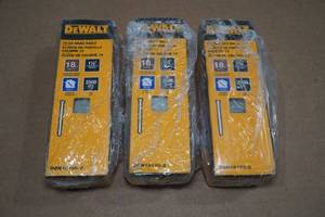 lot 52 image: 3 DeWalt 18GA 1.5 Brad Nails