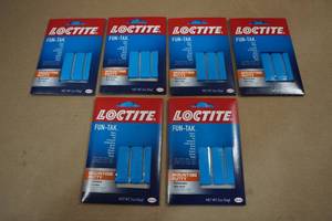 lot 90 image: 6 Loctite Fun Tac Mounting Putty