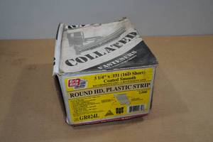 lot 141 image: Grip Rite 3-14 Round Head Plastic Strip Framing Nails