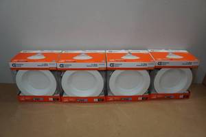 lot 209 image: 4 Commercial Electric 6 White Recessed LED Kits