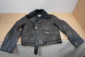 lot 239 image: Outdoor Exchange Leather Jacket -Size 40