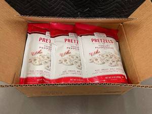 Case of 6 Bags of Yogurt Peppermint Pretzels by Creative Snacks Co.