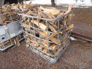 lot 26 image: Tote of Firewood