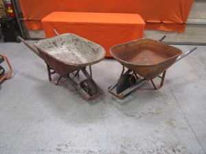 lot 92 image: (2) Wheel Barrows