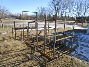 lot 95 image: Lot of Square Tubing Shipping Crates
