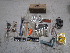 lot 137 image: Misc. Tools & Tool Box