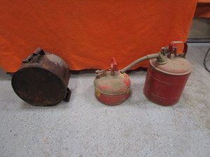 lot 231 image: Vintage Gas Cans
