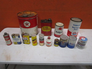 lot 267 image: Vintage Oil Cans