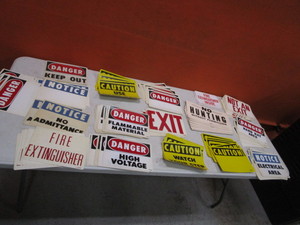 lot 275 image: Warning Signs