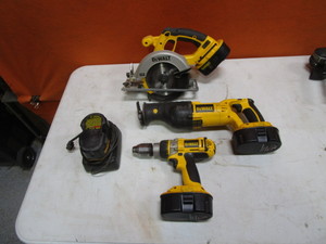 lot 111 image: DeWalt 18v Tools & Batteries