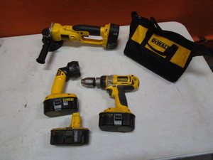 lot 111-A image: DeWalt 18v Tools & Batteries