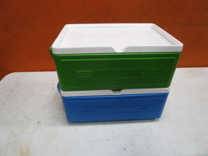 lot 55-B image: (2) Coleman Party Stacker Coolers